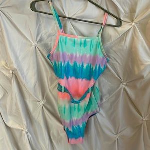 A colorful swimsuit kids